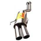 Silencieux inox RC Racing BMW série 3 E36 3.0 et 3.2 M3 - Diamètre 2x73
