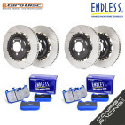 Kit de Remplacement Avant/Arrière Disques Girodisc et plaquettes Endless ME20 Porsche GT4 RS (disques acier d'origine)