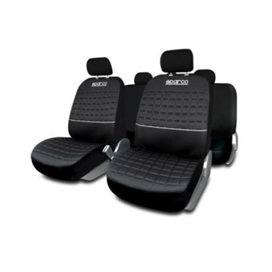 Jeu de housses de siège complet Lazio Sparco Noir / Gris