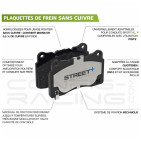 Plaquettes de frein Pagid street+ FORD Fiesta 5 (JH_, JD_) ST150  du 03/2005 au 06/2008
