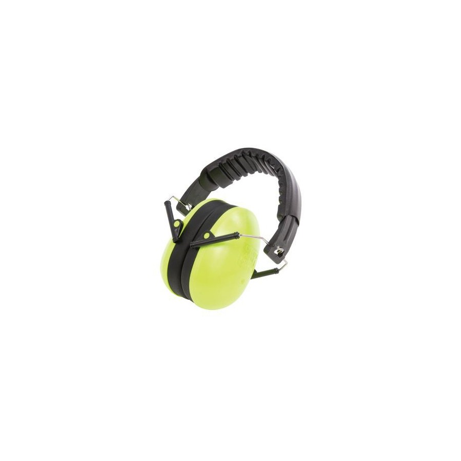 Casque anti-bruit pour enfant - vert fluo