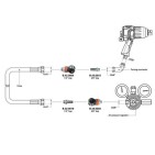 Raccord rapide 3/8 pour pistolets pneumatiques Paoli