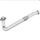 Tube afrique inox RC RACING Renault Clio 2 1.4 8V 75cv Modèles à partir de 03/1998