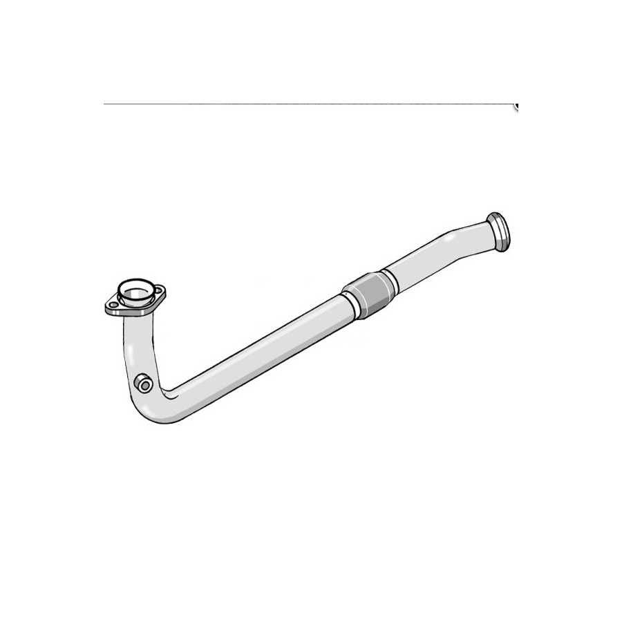 Tube afrique / Décatalyseur inox RC RACING RENAULT CLIO II 1.4 8V 75cv 03/98- 