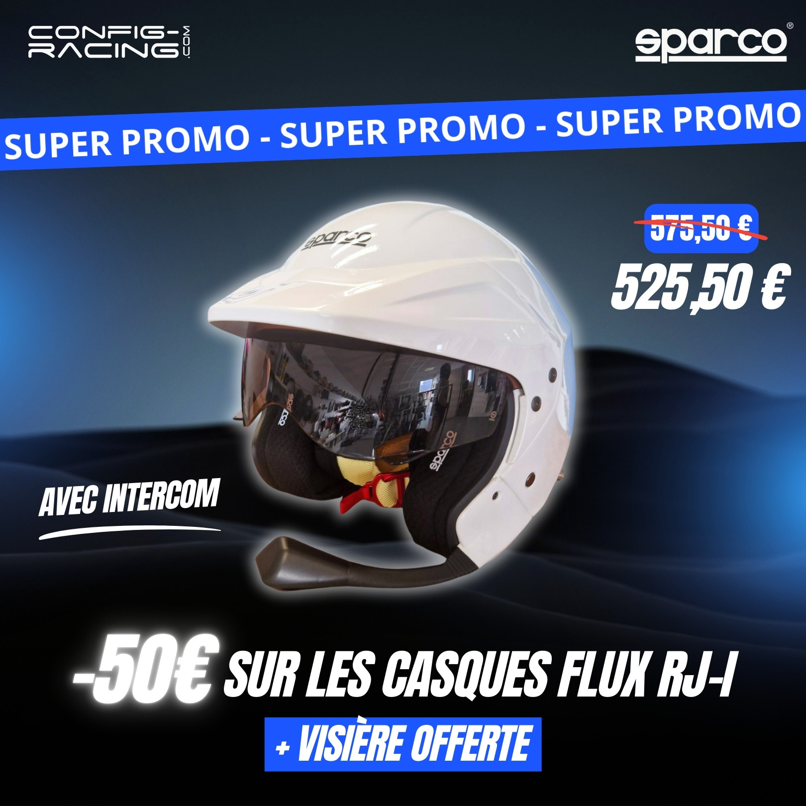 Casque Sparco Flux blanc